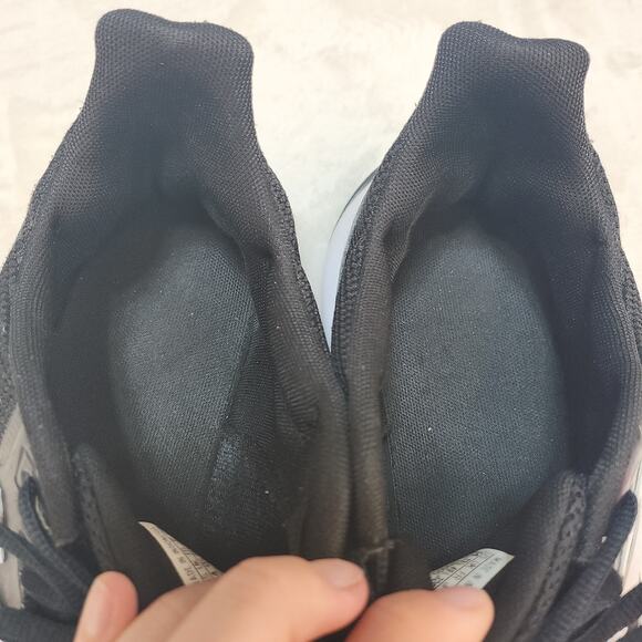 Adidas Shoes Mens 14 Run Falcon Core Black Running Walking Gym Workout Low Tops - Picture 13 of 15